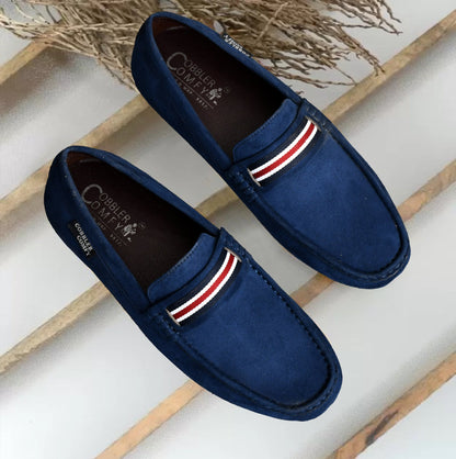 Suede Loafers for Men | Blue