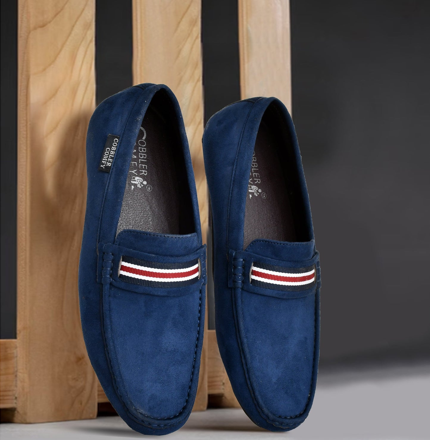 Suede Loafers for Men | Blue