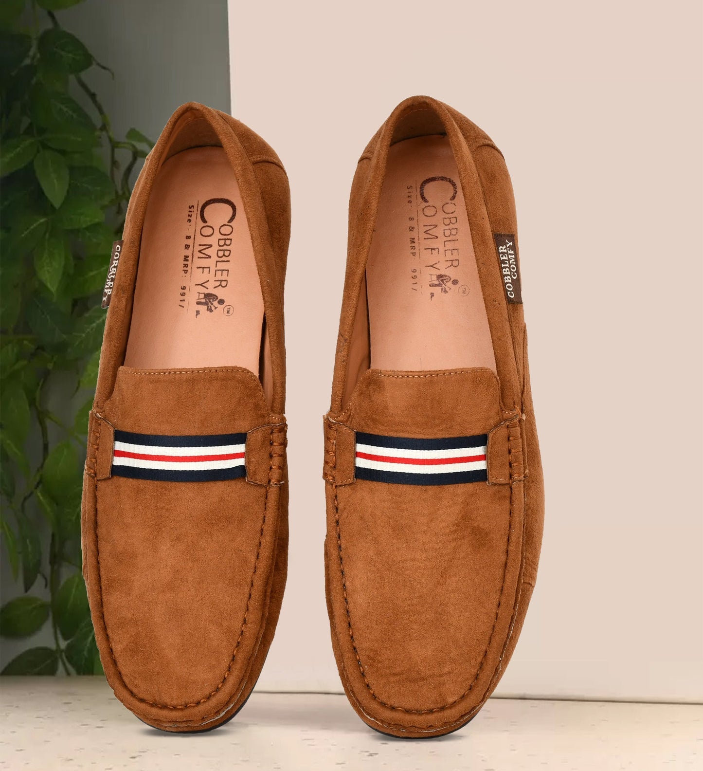 Suede Loafers for Men | Tan