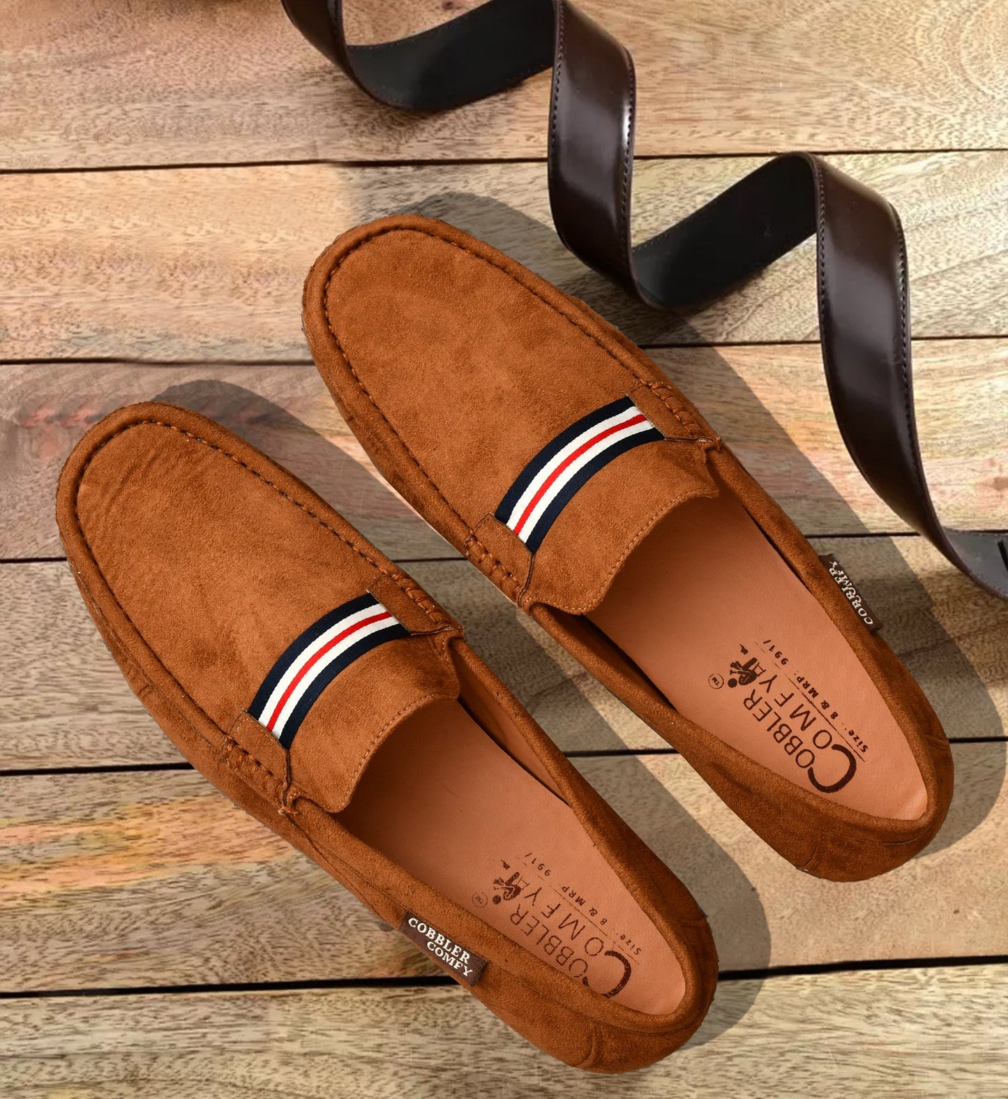 Suede Loafers for Men | Tan