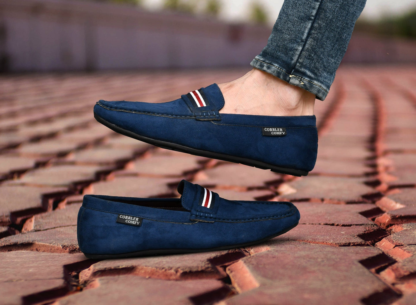 Suede Loafers for Men | Blue